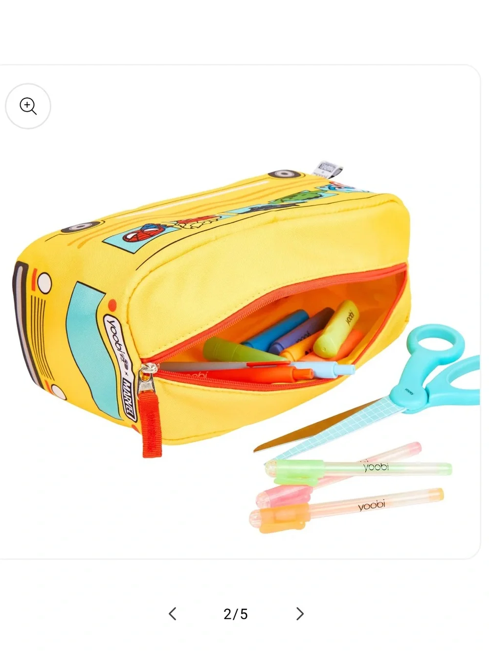 Yoobi x Marvel Avengers School Bus  Zippered Pouch